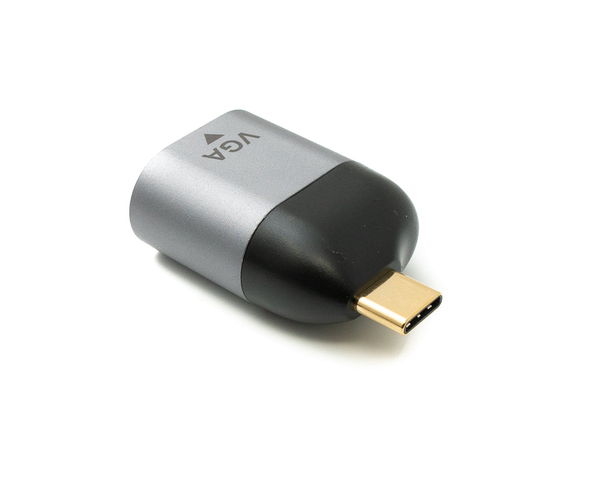 VGA Adapter Buchse zu USB 3.1 Typ C Stecker Kabel in Grau | System-S