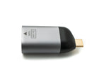 LAN Adapter RJ45 Buchse zu USB 3.1 Typ C Stecker Kabel in Grau | System-S
