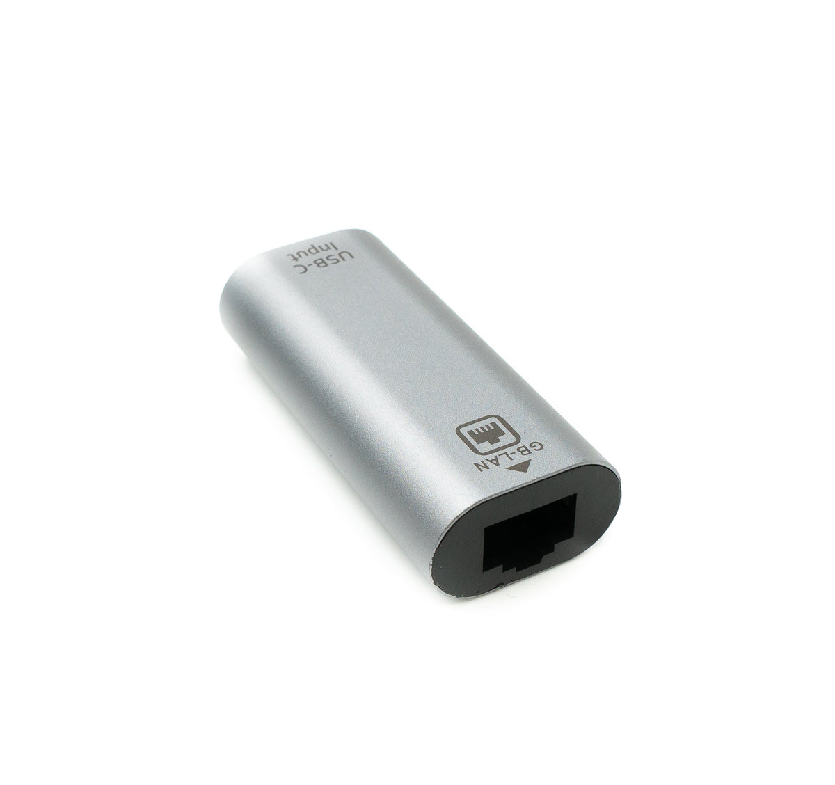 LAN Adapter RJ45 Buchse zu USB 3.1 Typ C Buchse Kabel in Grau | System-S