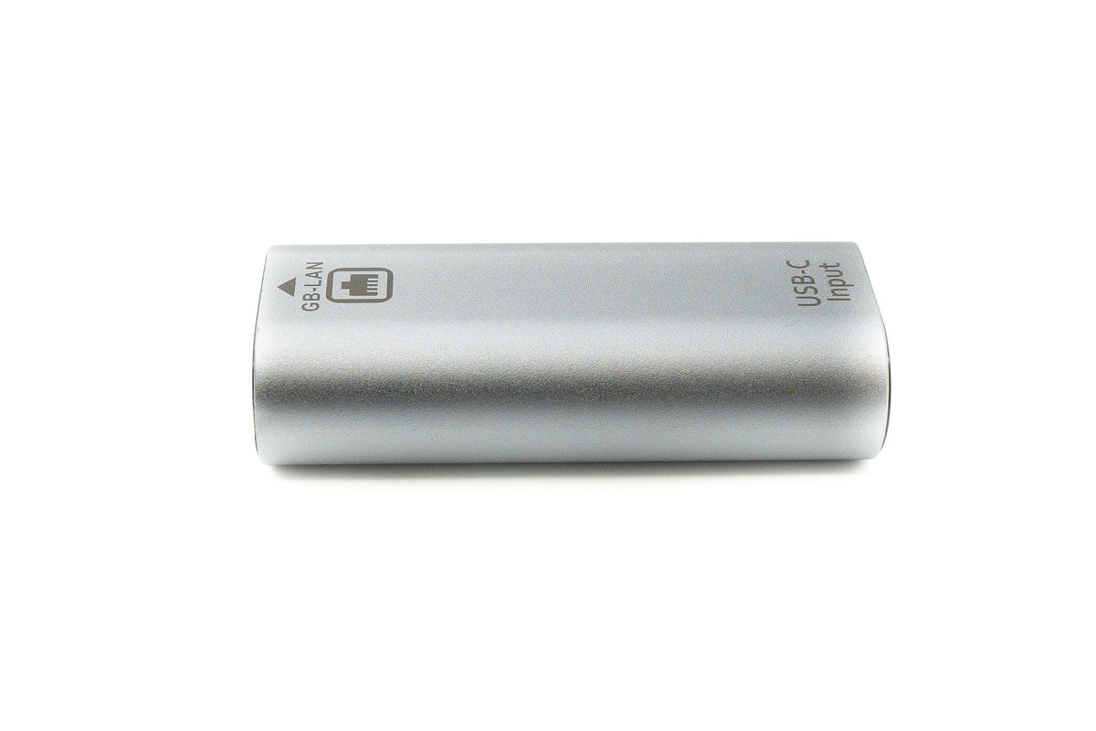 LAN Adapter RJ45 Buchse zu USB 3.1 Typ C Buchse Kabel in Grau | System-S