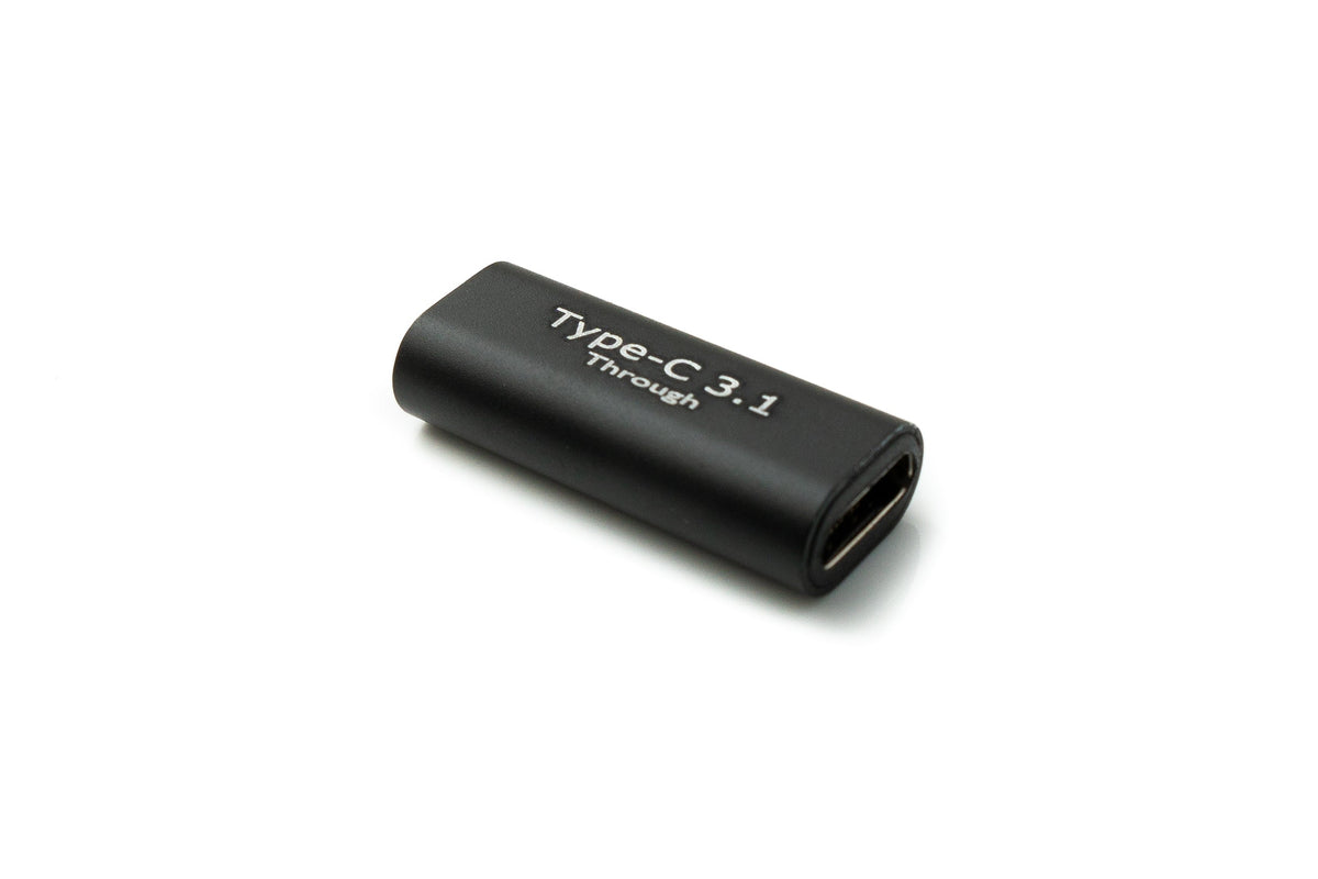 USB 3.1 Adapter Typ C Buchse zu Buchse Kabel in Schwarz | System-S