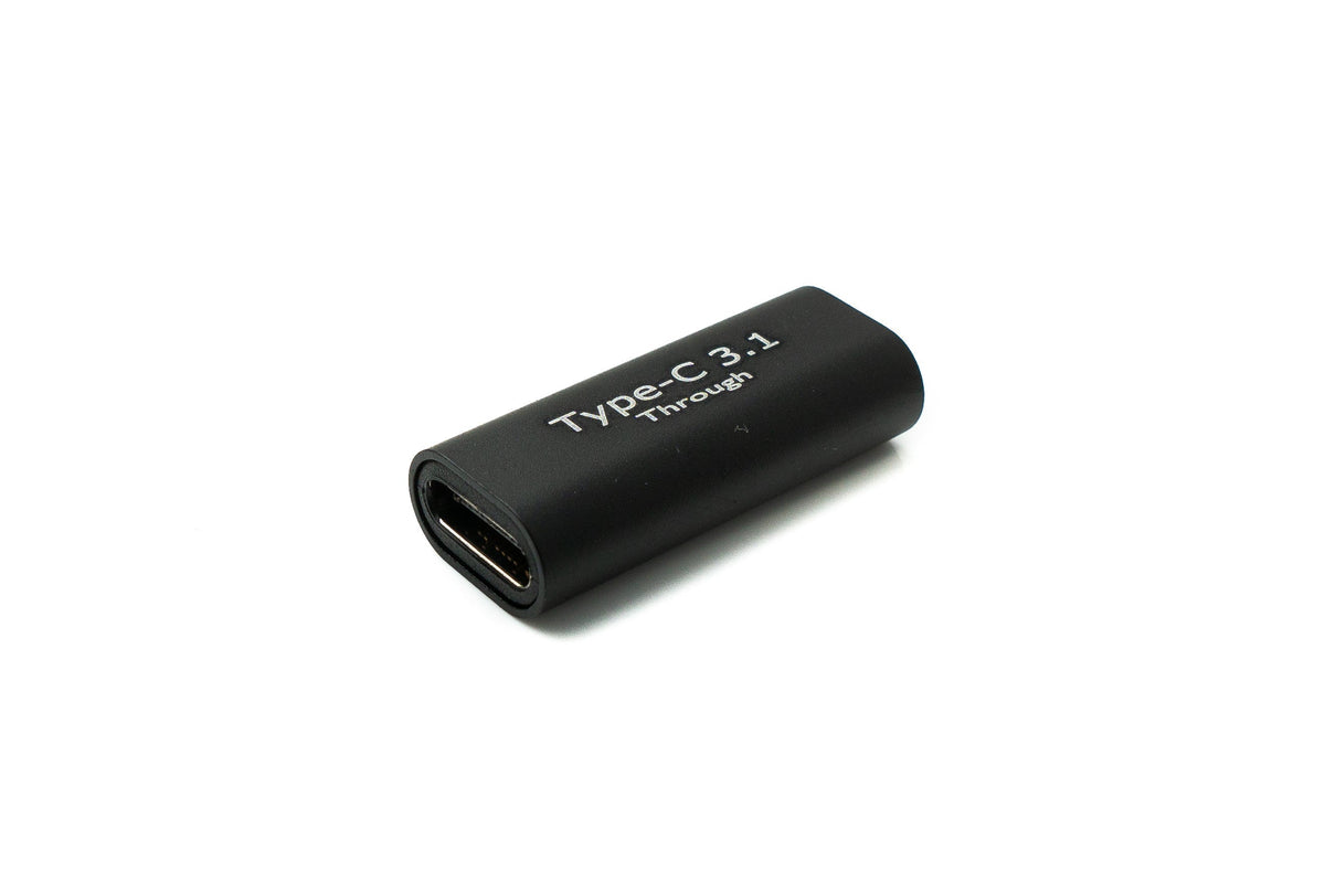 USB 3.1 Adapter Typ C Buchse zu Buchse Kabel in Schwarz | System-S
