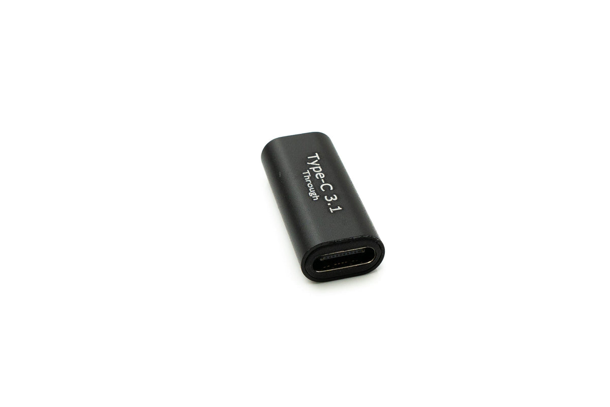 USB 3.1 Adapter Typ C Buchse zu Buchse Kabel in Schwarz | System-S