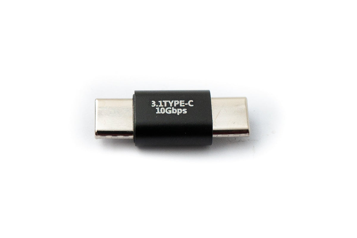 USB 3.1 Gen 2 Adapter Typ C Stecker zu Stecker Kabel in Schwarz | System-S