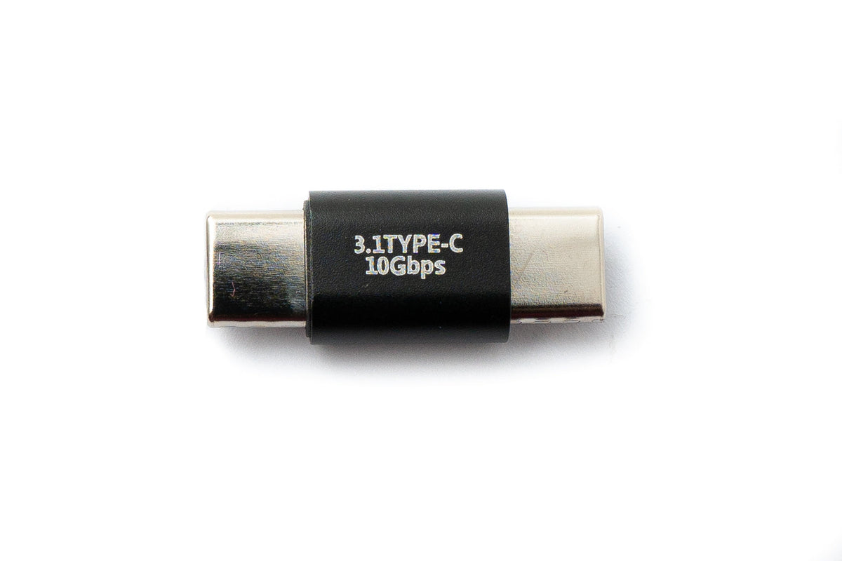 USB 3.1 Gen 2 Adapter Typ C Stecker zu Stecker Kabel in Schwarz | System-S
