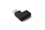 USB 3.1 Adapter Typ C Stecker zu Buchse Winkel Kabel in Schwarz | System-S