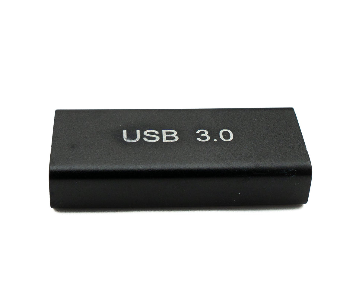 USB 3.0 Adapter Typ A Buchse zu Buchse Kabel in Schwarz | System-S