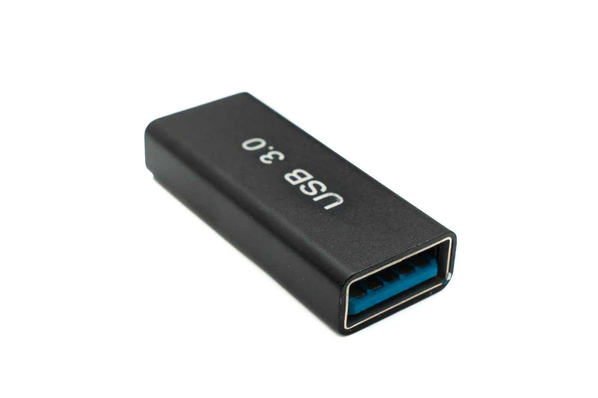 USB 3.0 Adapter Typ A Buchse zu Buchse Kabel in Schwarz | System-S