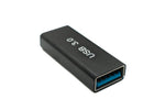 USB 3.0 Adapter Typ A Buchse zu Buchse Kabel in Schwarz | System-S