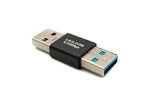 USB 3.0 Adapter Typ A Stecker zu Stecker Kabel in Schwarz | System-S