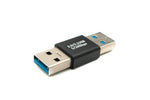 USB 3.0 Adapter Typ A Stecker zu Stecker Kabel in Schwarz | System-S