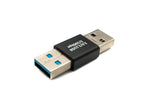 USB 3.0 Adapter Typ A Stecker zu Stecker Kabel in Schwarz | System-S