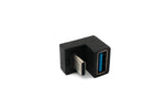 USB 3.1 Adapter Typ C Stecker zu 3.0 Typ A Buchse U Turn 180° Winkel Kabel | System-S