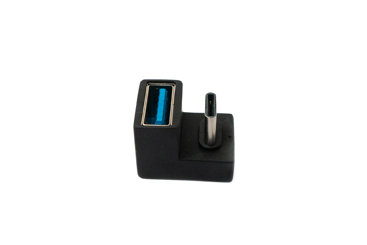 USB 3.1 Adapter Typ C Stecker zu 3.0 Typ A Buchse U Turn 180° Winkel Kabel | System-S
