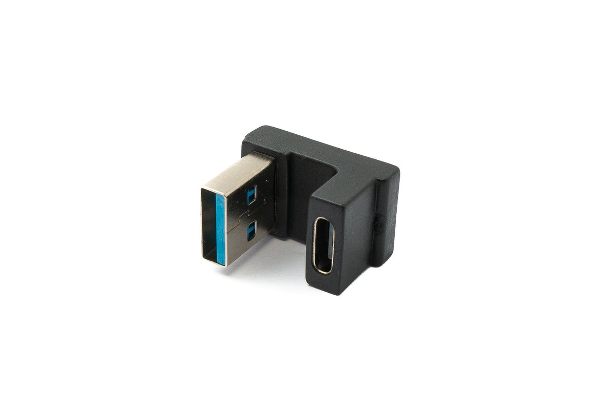USB 3.1 Adapter Typ C Buchse zu 3.0 Typ A Stecker U Turn 180° Winkel Kabel | System-S