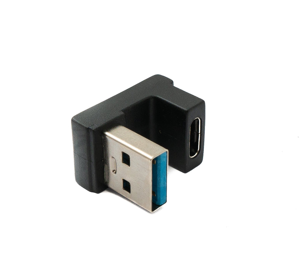 USB 3.1 Adapter Typ C Buchse zu 3.0 Typ A Stecker U Turn 180° Winkel Kabel | System-S