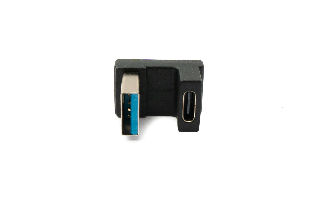 USB 3.1 Adapter Typ C Buchse zu 3.0 Typ A Stecker U Turn 180° Winkel Kabel | System-S