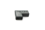 USB 3.1 Adapter Typ C Buchse zu Buchse Winkel Kabel in Schwarz | System-S