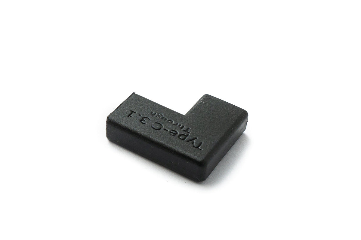 USB 3.1 Adapter Typ C Buchse zu Buchse Winkel Kabel in Schwarz | System-S