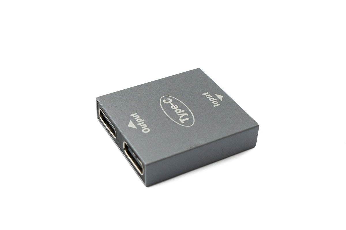 USB 3.1 Y Adapter Typ C Buchse zu 2x Buchse Kabel in Grau | System-S