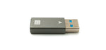 USB 3.1 Adapter Typ C Buchse zu 3.0 Typ A Stecker Kabel in Grau | System-S