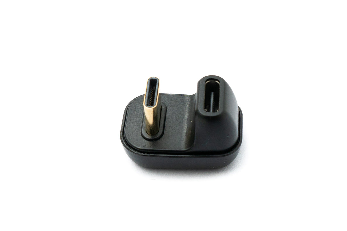 USB4 USB Adapter Typ C Stecker zu Buchse U Turn 180° Winkel 40 Gbit/s USB 4.0 Kabel | System-S