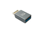 USB 3.1 Adapter Typ E Stecker zu 3.0 Typ A Buchse Adapter in Grau | System-S