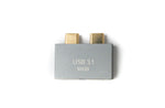 USB 3.1 Gen 2 Doppel Adapter 2x Typ C Stecker zu 2x 3.0 Typ A Buchse Kabel OTG | System-S