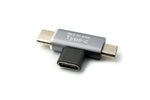 USB 3.1 Y Adapter Typ C Buchse zu Stecker & 2.0 Micro B Stecker Winkel Kabel | System-S