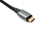 USB4 USB Kabel 100 cm Typ C Stecker zu Stecker 40 Gbit/s USB 4.0 geflochten Winkel | System-S