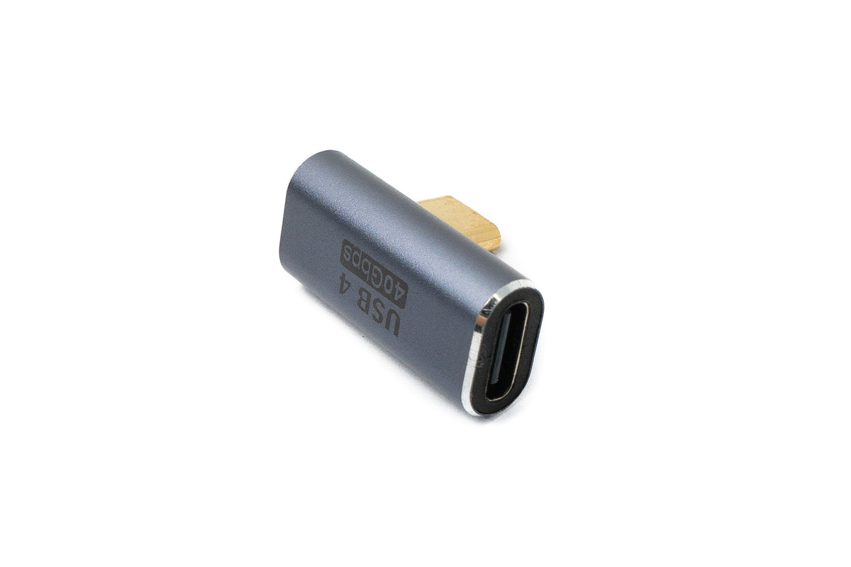 USB4 USB Adapter Typ C Stecker zu Buchse 40 Gbit/s Winkel USB 4.0 für macOS | System-S