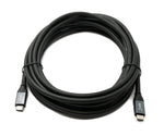 USB 3.1 Gen 2 Kabel 500 cm Typ C Stecker zu Stecker in Schwarz | System-S