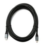 USB 3.1 Gen 2 Kabel 500 cm Typ C Stecker zu Stecker in Schwarz | System-S