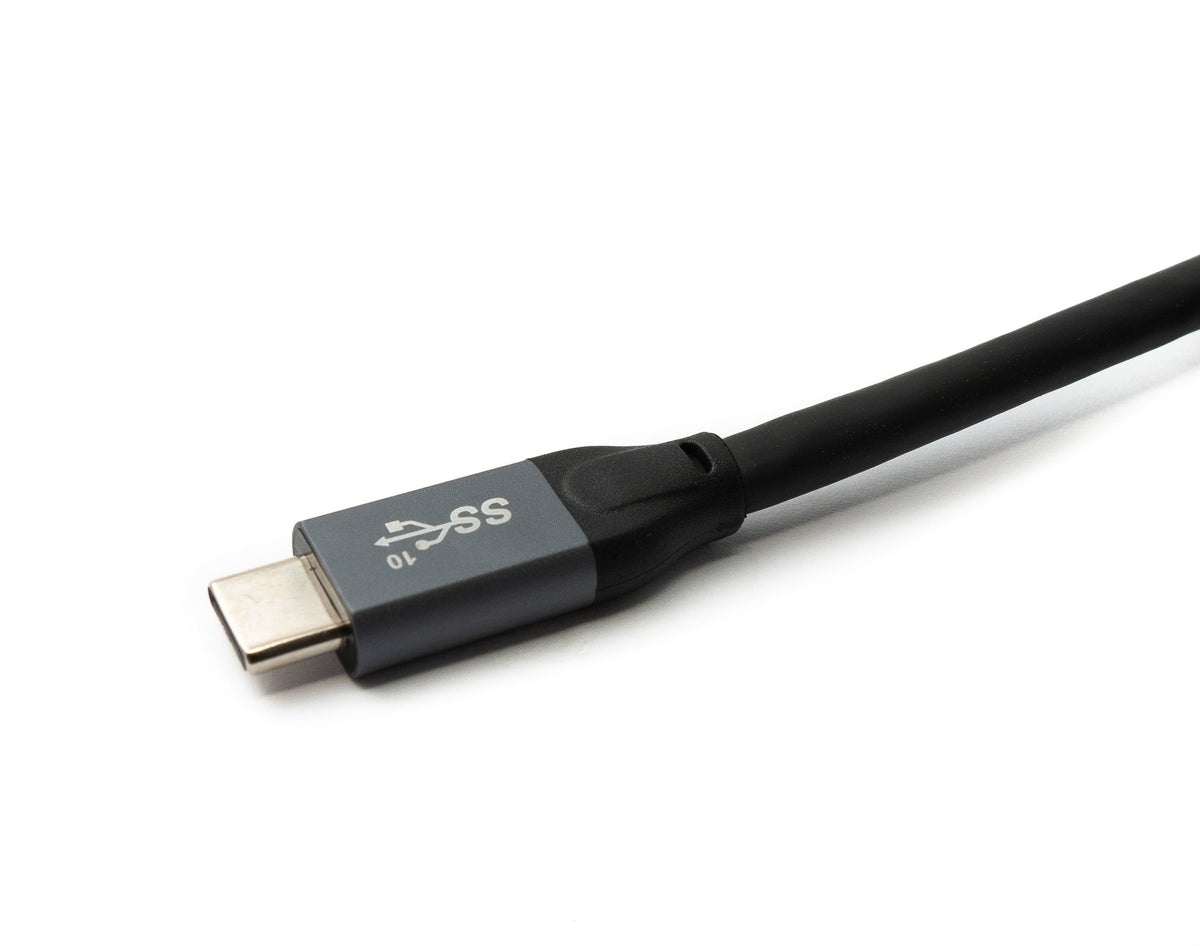 USB 3.1 Gen 2 Kabel 500 cm Typ C Stecker zu Stecker in Schwarz | System-S