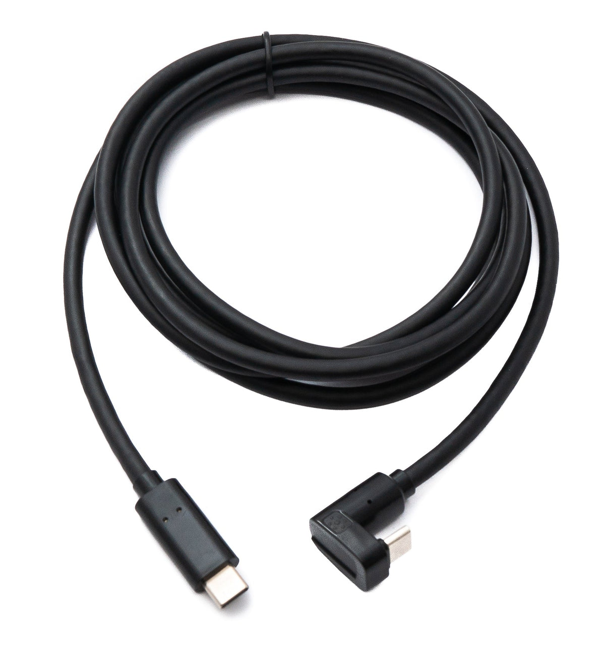 USB 3.2 Gen 1 Kabel 200 cm Typ C Stecker zu Stecker U Turn 180° Winkel Schwarz | System-S