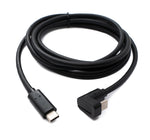 USB 3.2 Gen 1 Kabel 200 cm Typ C Stecker zu Stecker U Turn 180° Winkel Schwarz | System-S