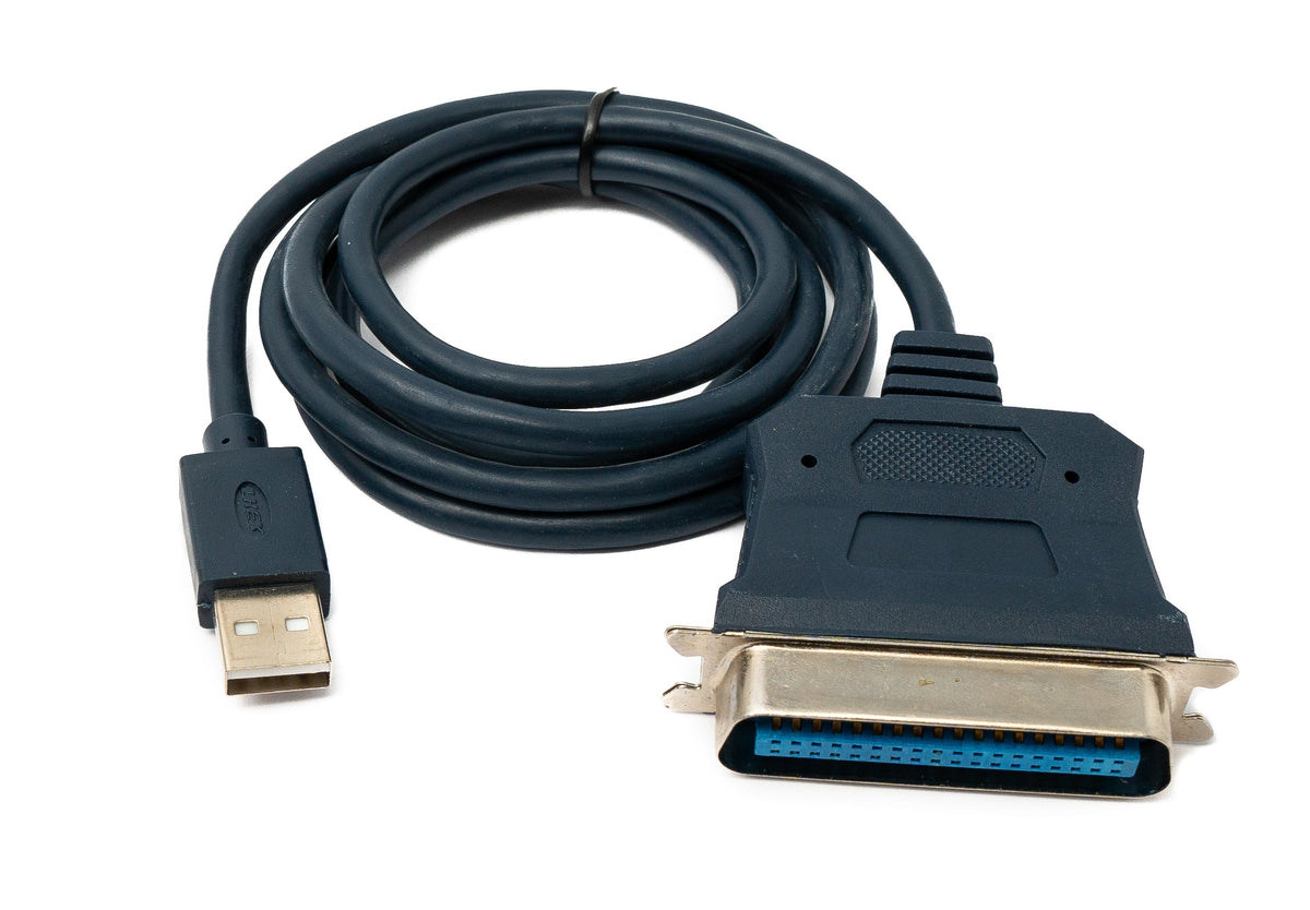 USB 2.0 Kabel 120 cm Typ A Stecker zu Parallel Port IEEE1284 CN36 Buchse | System-S