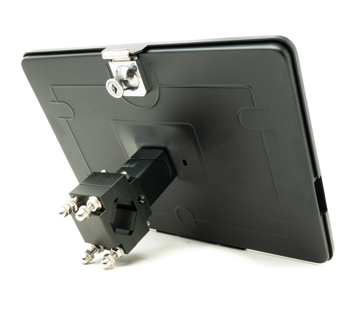 Stangen Halterung abschließbar 360° für Microsoft Surface Pro 11 10 9 13.0" in Schwarz | System-S