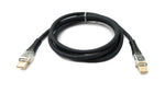USB 3.1 Typ C Kabel 100 cm Stecker zu Stecker 5 Gbit/s geflochten Schwarz | System-S