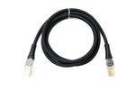 USB 3.1 Typ C Kabel 100 cm Stecker zu Stecker 5 Gbit/s geflochten Schwarz | System-S