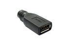 DC Adapter 20V 5,5 x 2,1 Buchse zu USB 2.0 Buchse Kabel in Schwarz | System-S