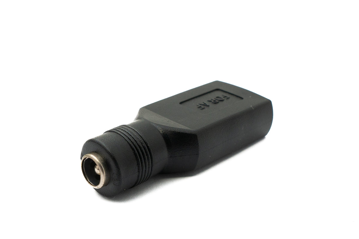 DC Adapter 20V 5,5 x 2,1 Buchse zu USB 2.0 Buchse Kabel in Schwarz | System-S