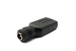 DC Adapter 20V 5,5 x 2,1 Buchse zu USB 2.0 Buchse Kabel in Schwarz | System-S