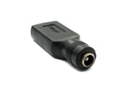 DC Adapter 20V 5,5 x 2,1 Buchse zu USB 2.0 Buchse Kabel in Schwarz | System-S