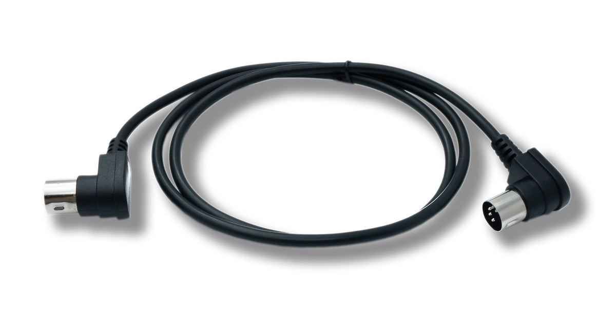 MIDI Kabel 100 cm Din 5 Pin Stecker zu Stecker Winkel | System-S
