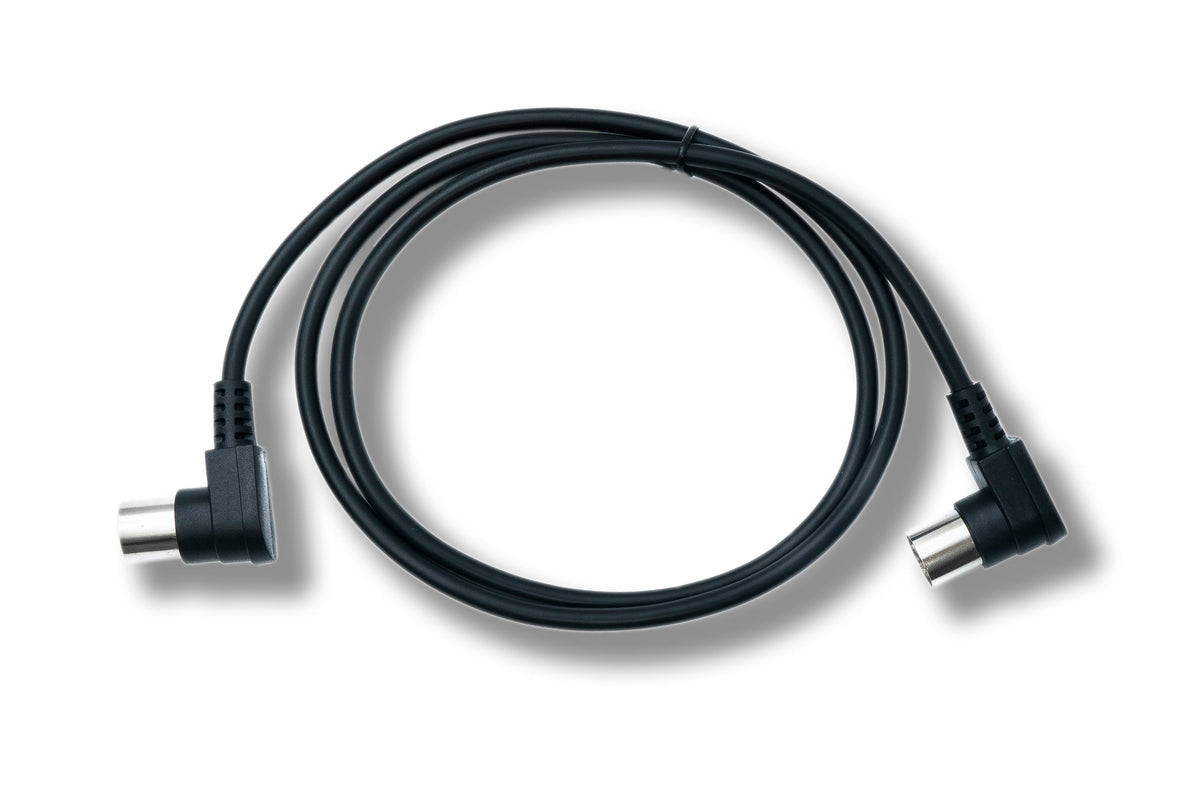MIDI Kabel 100 cm Din 5 Pin Stecker zu Stecker Winkel | System-S