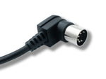 MIDI Kabel 100 cm Din 5 Pin Stecker zu Stecker Winkel | System-S