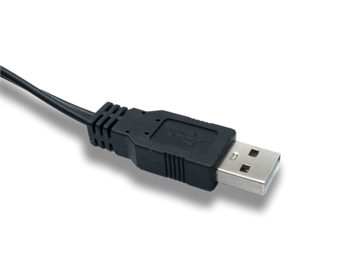 Cinch RCA Kabel 150 cm 2 polig Stecker zu USB 2.0 Typ A Stecker Audio | System-S