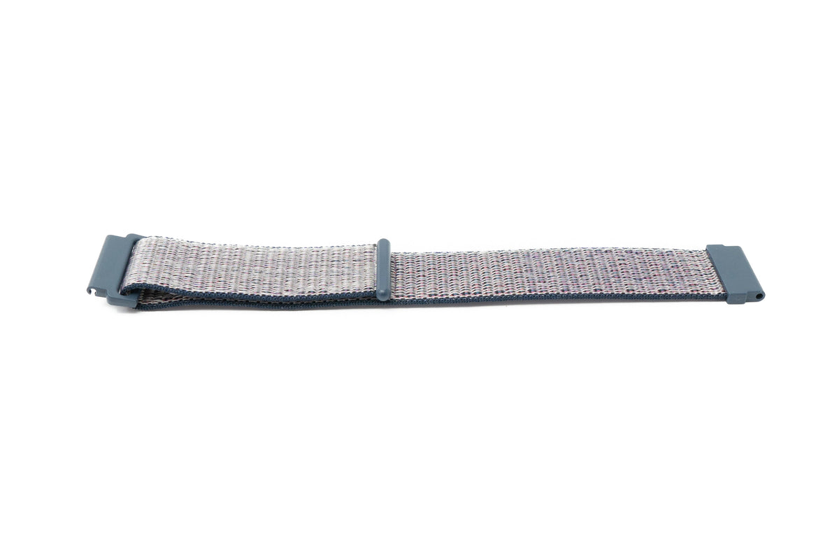 Armband 22 mm aus Nylon für Fitbit Versa 2 1 Lite Smartwatch in Blau | System-S