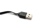 USB 3.1 Kabel 13 cm Typ C Stecker zu 2.0 Typ A Stecker flach Schwarz | System-S